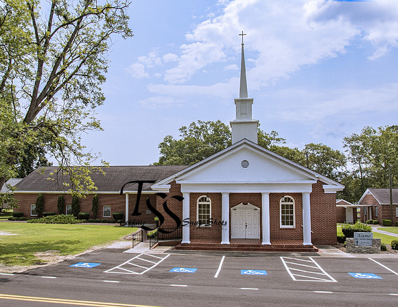 Alamo First Baptist Church Landscape