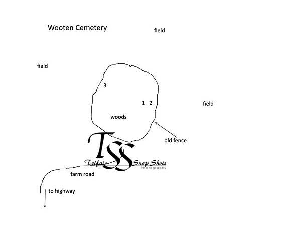 Wooten Cemetery diagram